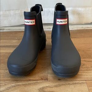 Hunter Womens Black Rain Boots
